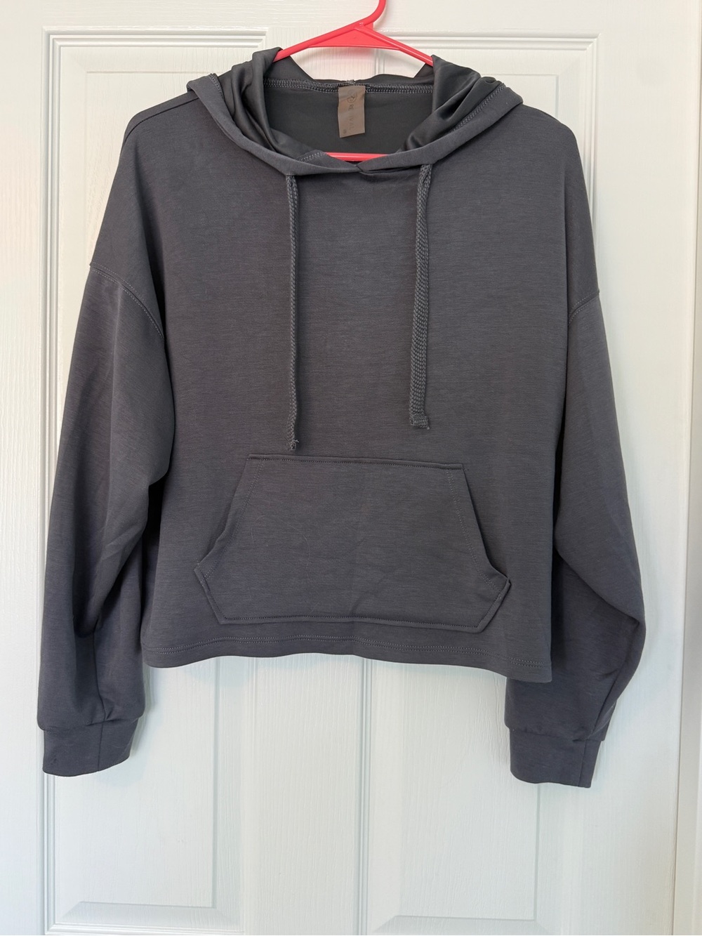 Women's Charcoal Gray Hooded Pullover Sweater super soft